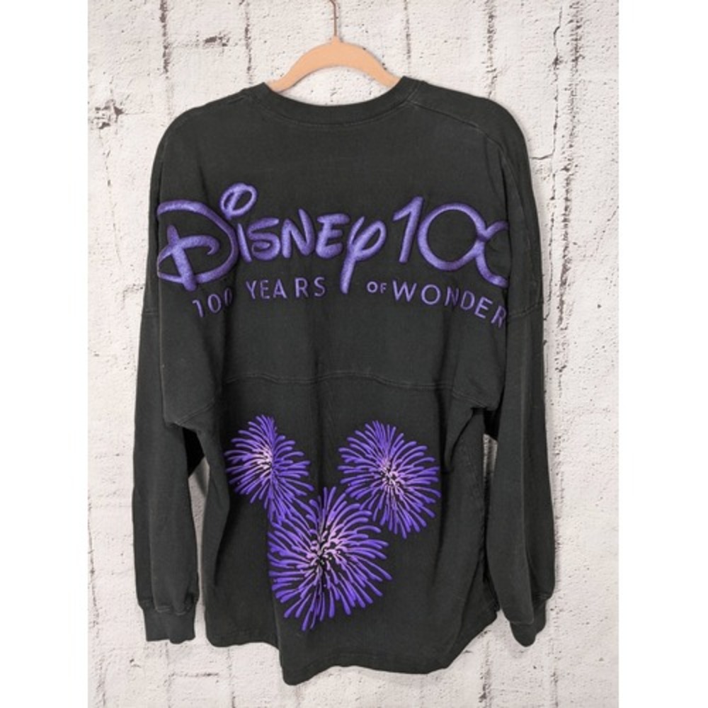 Disney Parks 100 Anniversary Platinum Celebration Black Spirit Jersey Finale Pur